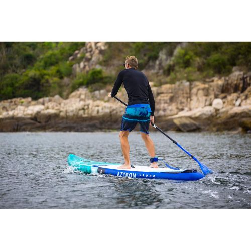  Aztron URONO Inflatable Stand Up Paddle Board 11 6 Touring SUP Double Chamber & Layer with Adjustable Aluminum Paddle