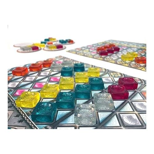  Azul Stained Glass of Sintra Board Game EXPANSION - Craft Colorful Window Panes. Tile-Placement Strategy Game for Kids and Adults, Ages 8+, 2-4 Players, 30-45 Minute Playtime, Made by Plan B Games