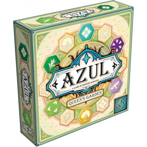  Azul Queen's Garden Board Game - Create a Royal Paradise! Mosaic Tile Placement Strategy Game for Kids and Adults, Ages 10+, 2-4 Players, 45-60 Minute Playtime, Made by Next Move Games