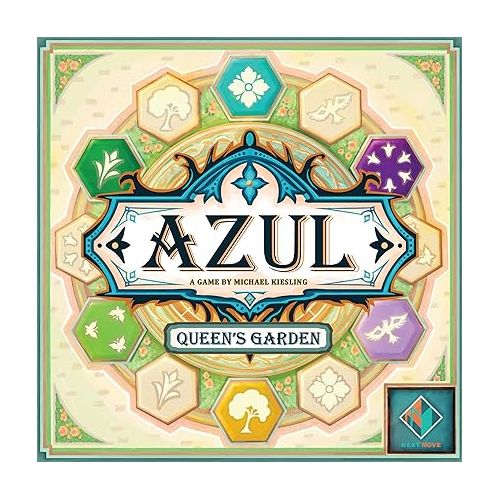  Azul Queen's Garden Board Game - Create a Royal Paradise! Mosaic Tile Placement Strategy Game for Kids and Adults, Ages 10+, 2-4 Players, 45-60 Minute Playtime, Made by Next Move Games