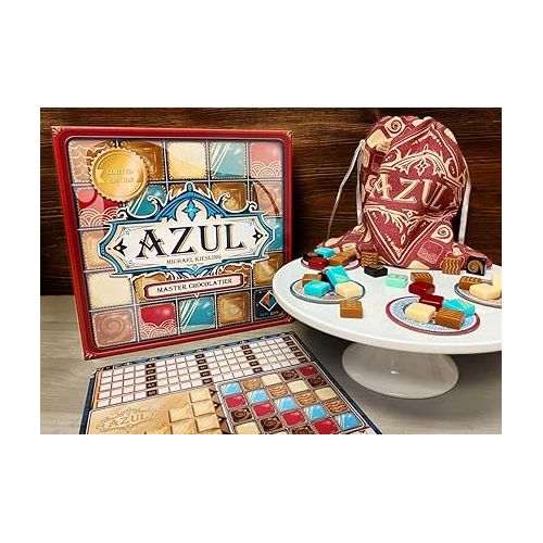  Azul Master Chocolatier Board Game - Craft the Ultimate Chocolate Selection! Tile-Placement Strategy Game for Kids and Adults, Ages 8+, 2-4 Players, 30-45 Minute Playtime, Made by Plan B Games