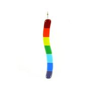/AzureFire Curvy Glass Rainbow Suncatcher, Rainbow Glass Suncatcher