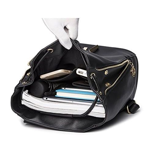  B&E LIFE Fashion Shoulder Bag Rucksack PU Leather Women Girls Ladies Backpack Travel bag