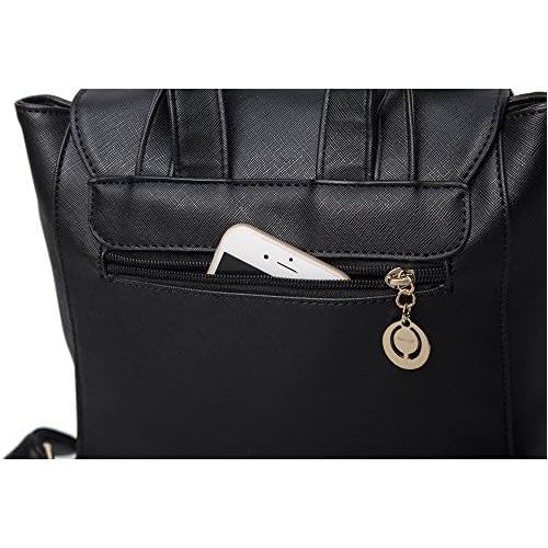  B&E LIFE Fashion Shoulder Bag Rucksack PU Leather Women Girls Ladies Backpack Travel bag