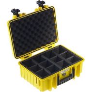 B&W International 4000/Y/RPD 4000 Outdoor Case with RPD Insert Durable Type, Yellow