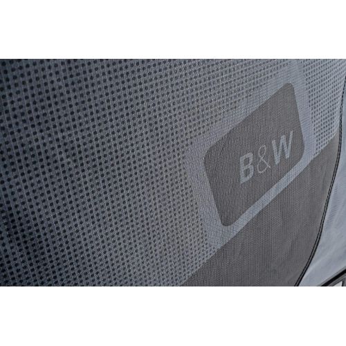  [아마존베스트]B&W International Padded Lightweight Zippered Bike Bag and Case II with 4 Wheels, Black