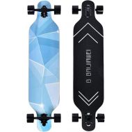 [아마존베스트]B BAIJIAWEI Drop Through Longboard - 41 Inch Maple Skateboard - Complete Skateboard Cruiser for Cruising, Carving, Free-Style and Downhill