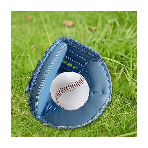  Baseball Catcher Gloves Softball Gloves Thickened and Ball 12.5'' Baseball Mitts Sports Batting Gloves for Training Unisex Beginner Men Women