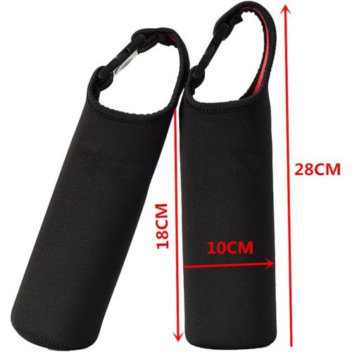  Baosity 500ml 18 oz Water Bottle Holder Case Cover Insulated Cooler Sleeve with Quick Release Handle Strap