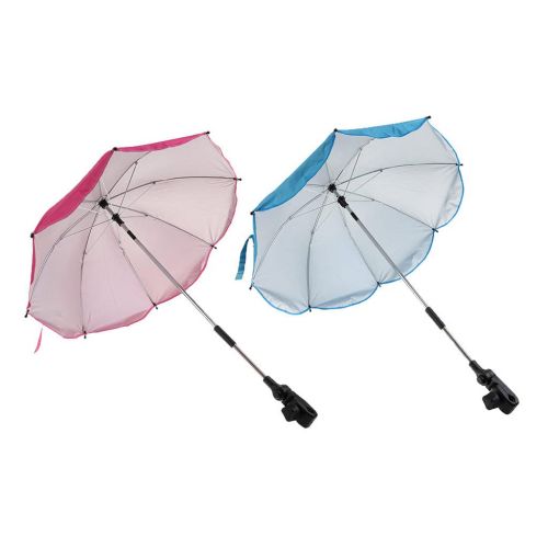  B Baosity 2Pack Canopy Umbrella for Beach Camping Hiking, Stroller Shelter, Sun, Foldable, Rotating, Adjustable, Durable