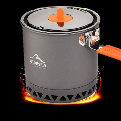  B Baosity Camping Cooking Pot Outdoor Camp Pot 1.6 Liter Lightweight Backpacking Hiking Pot - Outstanding Times & Save Fuel