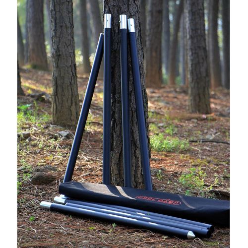  B Baosity 1.3 Tent Tarp Poles Aluminum Rods for Camping Shelters DIY Ready Easy to Install Repair Multifunction,Black with Storage Bag Versatile