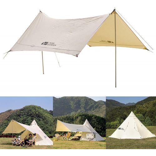  B Baosity Outdoor Family Camping Tent Canopy Lightweight Waterproof Windproof Pyramid Tent Large for Beach Lawn Picnic Backpacking Travel Teepee Tents
