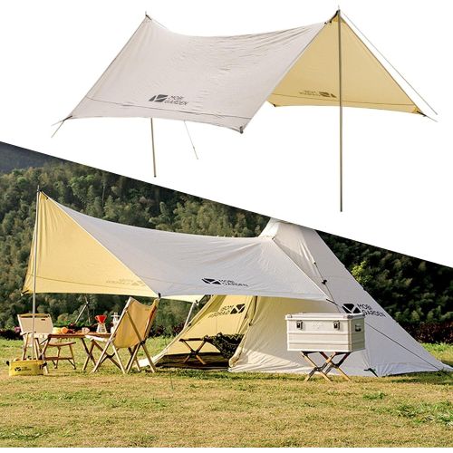  B Baosity Outdoor Family Camping Tent Canopy Lightweight Waterproof Windproof Pyramid Tent Large for Beach Lawn Picnic Backpacking Travel Teepee Tents