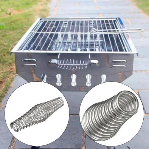  B Baosity Pack of 2pcs 5.5/4.33 Stainless Steel Spring Handle BBQ Smoker Grill Pit Wood Furnace Stove