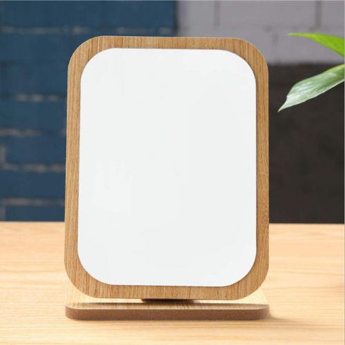  B Blesiya Foldable/Detachable Standing Mirror Cosmetic Mirror Table Mirror with Wood Frame and...