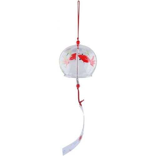  [아마존베스트]B Blesiya Glass Japan wind bell Furin cast iron bell temple bell chimes  7 x 6 cm, 1#