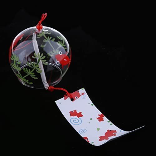  [아마존베스트]B Blesiya Glass Japan wind bell Furin cast iron bell temple bell chimes  7 x 6 cm, 1#