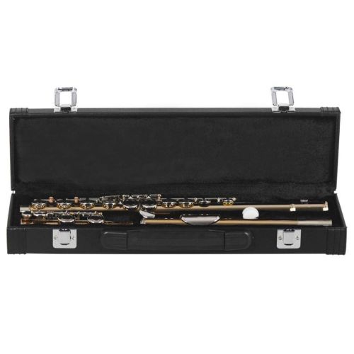  B Blesiya SLADE Professional Gold 16 Hole C Flute for Band Orchestra wCase