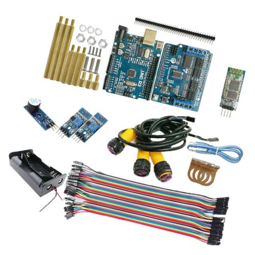 B Blesiya WiFi Control Kit UNO R3 Plate Motor Shield for Obstacle Avoidance Track Uno R3 Starter Kit with All Sensors & Plastic Box for Robotics & Electronics