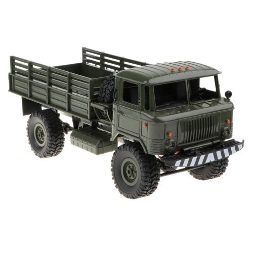  B Blesiya 116 Four-Wheel Drive Off-Road Vehicle, Remote Control Military Truck Army Car with 2.4 GHz Radio Controller Kids Toy Gift - Green