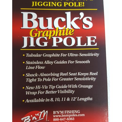  Power Probe B & M Company Bucks 10 Graphite Jig Pole