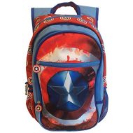 B. Designs BB Designs Marvel Comics Civil War Captain America Shield Backpack (Blue/Red, One_Size)