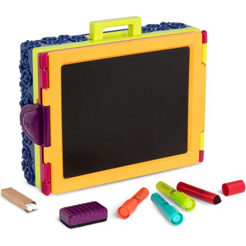  [아마존 핫딜] [아마존핫딜]B. toys by Battat B. Toys  Table Top Easel for Kids  Take It Easel  Double Sided  Chalkboard & Whiteboard  Portable & Foldable  Storage  Chalk, Markers, Eraser