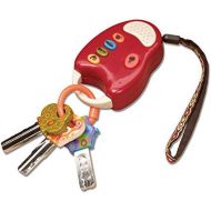 [아마존베스트]B. toys  FunKeys Toy  Funky Toy Keys for Toddlers and Babies  Toy Car Keys and Red remote with Light and Sounds 100% Non-Toxic and BPA-Free