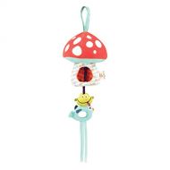 [아마존베스트]B. toys  Magical Mellow-Zzzs Nursery Mobile  Musical Pullstring Baby Mobile with Soft Light  Natural Take Along Mobile - 100% Non-Toxic and BPA-Free