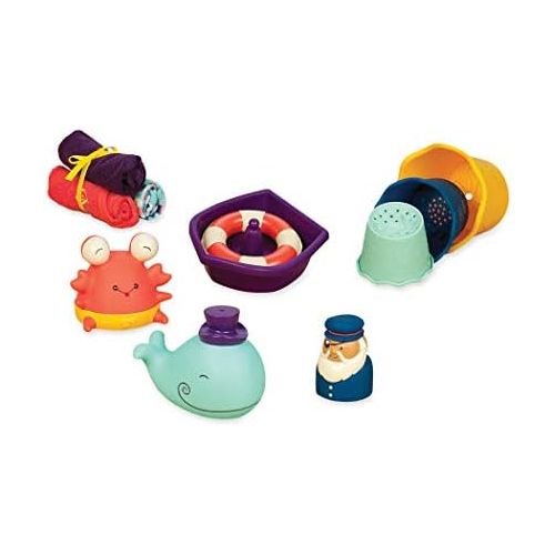  B. toys by Battat B. toys  Wee B. Splashy Baby Bath Toys  Toddler Bath Tub Starter Kit (11-Pcs) For Kids 0+