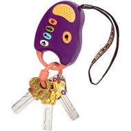 B. toys by Battat B. toys  FunKeys Toy  Funky Toy Keys for Toddlers and Babies  Toy Car Keys and Purple Remote with Light and Sounds  Non-Toxic
