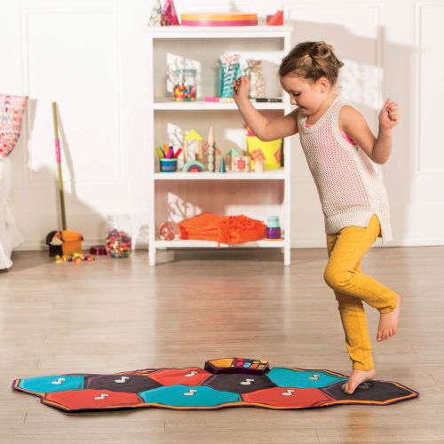  [아마존베스트]B. toys by Battat Floor Piano Mat  Electronic Dance Floor Keyboard for Kids  Musical Playmat  26” X 54.6” Foldable Playmat  3 Years +