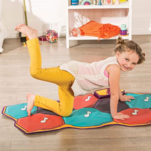  [아마존베스트]B. toys by Battat Floor Piano Mat  Electronic Dance Floor Keyboard for Kids  Musical Playmat  26” X 54.6” Foldable Playmat  3 Years +