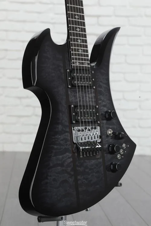  B.C. Rich Mockingbird Legacy ST with Floyd Rose Electric Guitar - Trans Black Demo