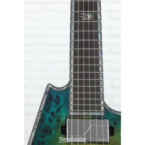  B.C. Rich Ironbird Extreme Exotic with Floyd Rose Electric Guitar - Cyan Blue