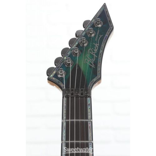  B.C. Rich Ironbird Extreme Exotic with Floyd Rose Electric Guitar - Cyan Blue