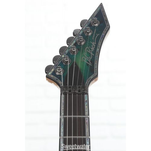  B.C. Rich Ironbird Extreme Exotic with Floyd Rose Electric Guitar - Cyan Blue