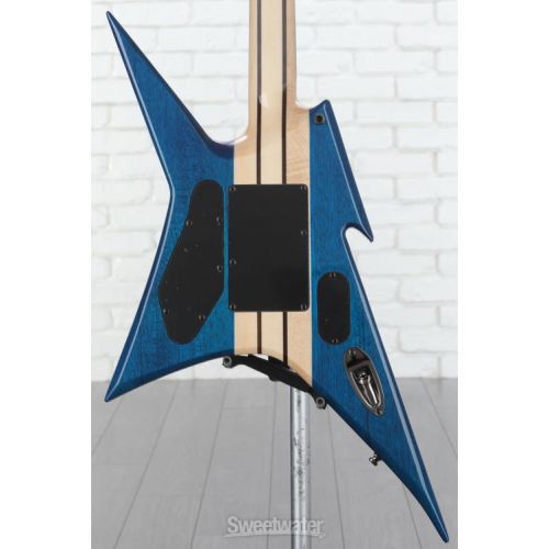  B.C. Rich Ironbird Extreme Exotic with Floyd Rose Electric Guitar - Cyan Blue