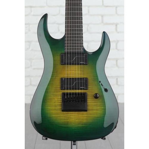  B.C. Rich Andy James Signature 7 Evertune Electric Guitar - Transparent Green