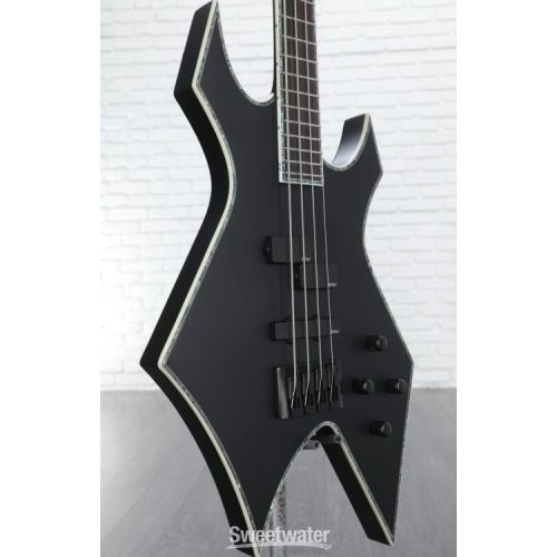  B.C. Rich Chris Kael Warlock Bass Guitar - Satin Black