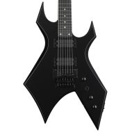 B.C. Rich USA Handcrafted Warlock Legacy 7-string Electric Guitar with Floyd Rose - Black