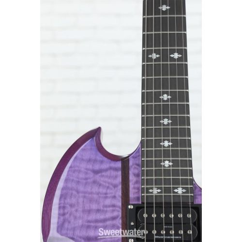  B.C. Rich Mockingbird Legacy ST with Floyd Rose Electric Guitar - Trans Purple