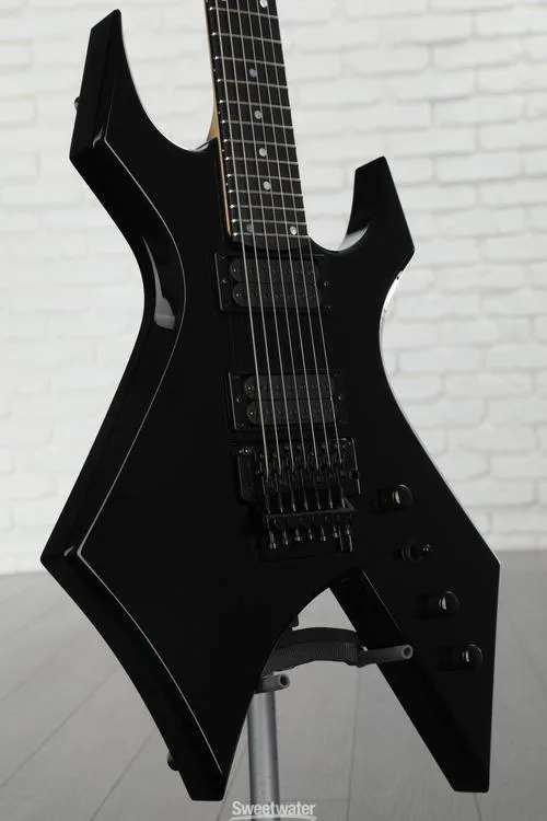  B.C. Rich USA Handcrafted Warlock Legacy 7-string Electric Guitar with Floyd Rose - Black Demo
