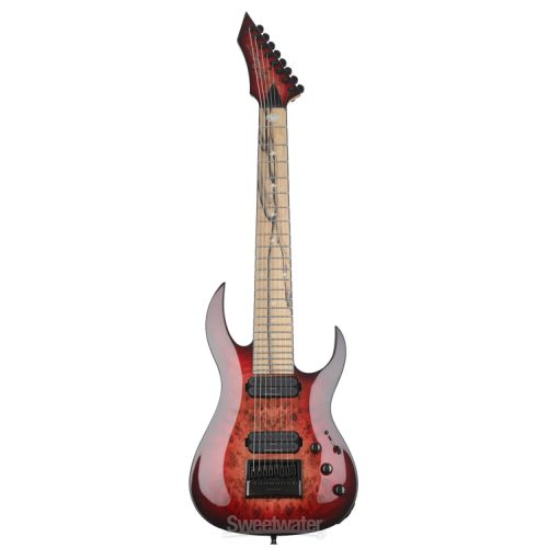  B.C. Rich Shredzilla Prophecy 8 Archtop 8-string Electric Guitar with EverTune - Lava Burst