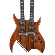 B.C. Rich Rich B Legacy Double-neck Exotic Electric Guitar - Natural Koa