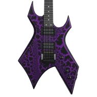 B.C. Rich USA Handcrafted Warlock Legacy with Kahler Electric Guitar - Purple Crackle