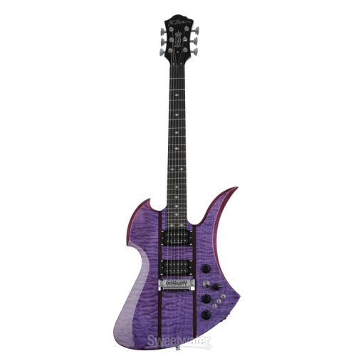  B.C. Rich Mockingbird Legacy STQ Hardtail Electric Guitar - Trans Purple