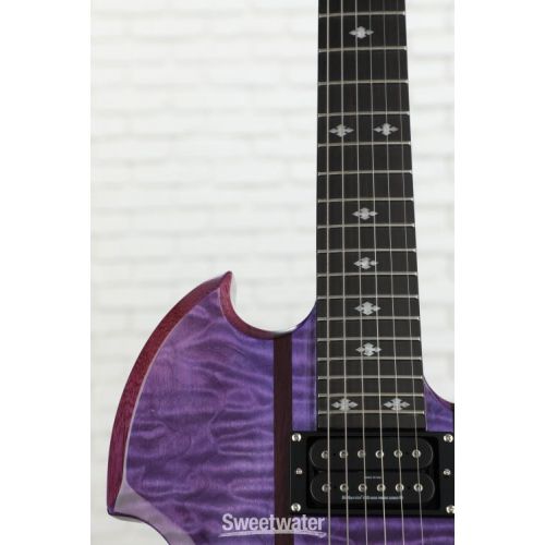  B.C. Rich Mockingbird Legacy STQ Hardtail Electric Guitar - Trans Purple