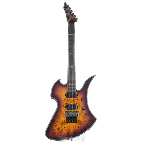  B.C. Rich Mockingbird Extreme Exotic with Floyd Rose Electric Guitar - Purple Haze Transparent